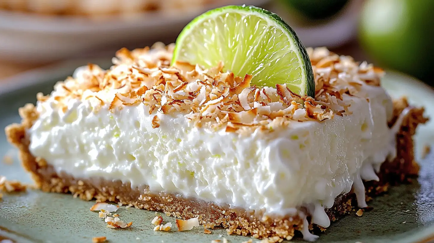 Coconut Lime Icebox Pie